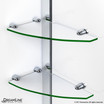 DreamLine Elegance | 54-1/2 to 56-1/2 x 72 Pivot Shower Door Shelves