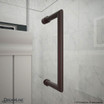 DreamLine Elegance | 54-1/2 to 56-1/2 x 72 Pivot Shower Door | Oil Rubbed Bronze Handle
