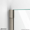 DreamLine Elegance | 56-1/4 to 58-1/4 x 72 Pivot Shower Door | Brushed Nickel Frame
