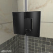 DreamLine Unidoor-X shower door hinge in black finish