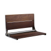 Walnut Folding Shower Seat | Wall Mounted | 500 lbs Capacity