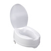 Raised Toilet Seat with Lock and Lid | 6 inch
