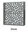 Square Shower Drain Cover - Stones