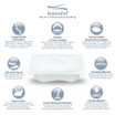 Freestanding tub from EZ Able® Pure Series, showing a sleek design and soft curves