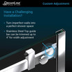 Dreamline Enigma Air Shower Door | 56-60w x 76h