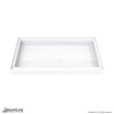 Solid Surface Shower Pan | 60 x 32 | White | Center Drain
