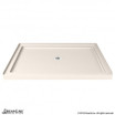 DreamLine Shower Base | 42 x 36 | Center Drain | Biscuit
