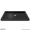 DreamLine Shower Base | 42 x 36 | Center Drain | Black