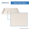 DreamLine Shower Base | 42 x 42 | Center Drain | Biscuit