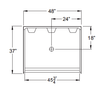 48 X 36 Shower Kit | Curbless Threshold & Multi-Piece