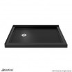 Double Threshold Shower Base | 54 x 36 | Left Drain | Black