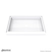 Solid Surface Shower Pan | 48 x 32 | White | Center Drain