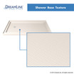 Double Threshold Shower Base | 54 x 36 | Left Drain | Biscuit