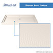 DreamLine shower base with textured surface detail