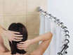 Curved Shower Curtain Rod | 5 foot long | Hotel Style