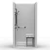 ADA Shower | 42 x 38 | Code Compliant | Multi-Piece | Smooth ADA Shower | 42 x 38 | Code Compliant | Multi-Piece | Smooth