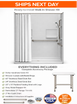 54x30 Roll-In Curbless Shower Kit | Complete Accessible Shower System – Ships Next Day