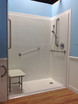60 x 36 roll-in tub to shower stall with left or right drain