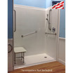 60 X 36 Shower Barrier Free, Left or Right Drain