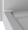 Curbed Shower with Seat | 60 x 34 | Single-Piece | Smooth