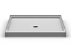 Curbed Shower Pan | 48 x 48 | Center Drain | 4" Curb