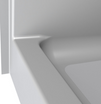 Curbed Shower Pan | 30 x 30 | Center Drain | 4" Curb | 4" Threshold | Curbed Shower Base
