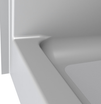 Curbed Shower Pan | 54 x 36 | Left, Right and Center Drain | Curb