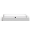 Double Entry Shower Pan | 60 x 36 | Center Drain | 4" Curb
