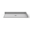 60 x 36 barrier free corner shower base with double entry and center drain