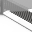 ADA compliant 40 x 38 barrier-free shower stall with smooth wall finish