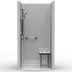 ADA Shower Stall | 42 x 38 | Single-Piece | Subway Tile