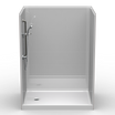 Curbed Shower Stall | 60 x 42 | Multi-Piece | Subway Tile