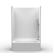 ADA Bathtub Shower 60 x 30 | 4-Piece | Extra Tall | Subway Tile