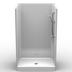 Stand Up Shower | 50 x 38 | Single-Piece | 4" Tile Pattern
