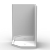 Neo-Angle Shower Stall | 48 x 48 | Multi-Piece | Curbed