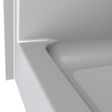 54 x 36 step-in shower stall with reinforced fiberglass construction and subway tile finish
