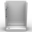 Curbed Shower Stall | 54 x 36 | Multi-Piece | Subway Tile