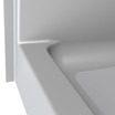 55 inch x 32 inch shower base with center drain and 4-inch curb for walk-in shower projects