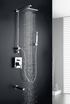 Rain Shower Head & Handhead | Tub Shower Faucet | Chrome