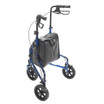 3-Wheel Rollator Rolling Walker with Basket Tray | Blue