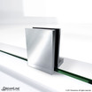 Chrome shower door hinge for NeoAngle Shower Base and Glass Enclosure