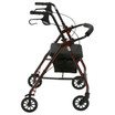 Rollator Rolling Walker with 6" Wheels Removable Back | Red