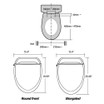 Bidet Toilet Seat | Affordable by BioBidet Measurements