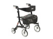 Nitro Euro Style Heavy-Duty Rollator Rolling Walker | Black