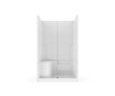 48 X 36 Shower Stall + Built-in left Seat | Multi-Piece