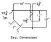 Walk In Shower with Seat | 60 x 32 Multi-Piece | Left Seat