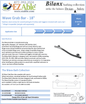 ADA Shower Grab Bar | 18 Inch Wave Style