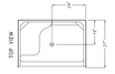 36 X 48 Shower Stall + Built-in Seat | 1-Piece
