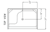 48 X 36 Shower Stall + Built-in Seat | 1-Piece