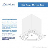 Neo-Angle Shower Kit | Walls, Base, Door | 40 x 40 